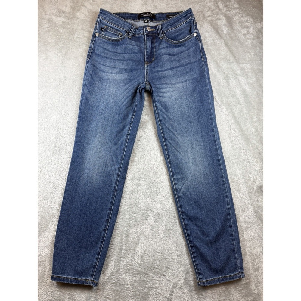 Judy Blue Jeans Women's 28 Relaxed Fit Dark Wash JB82103 (28X25.5)